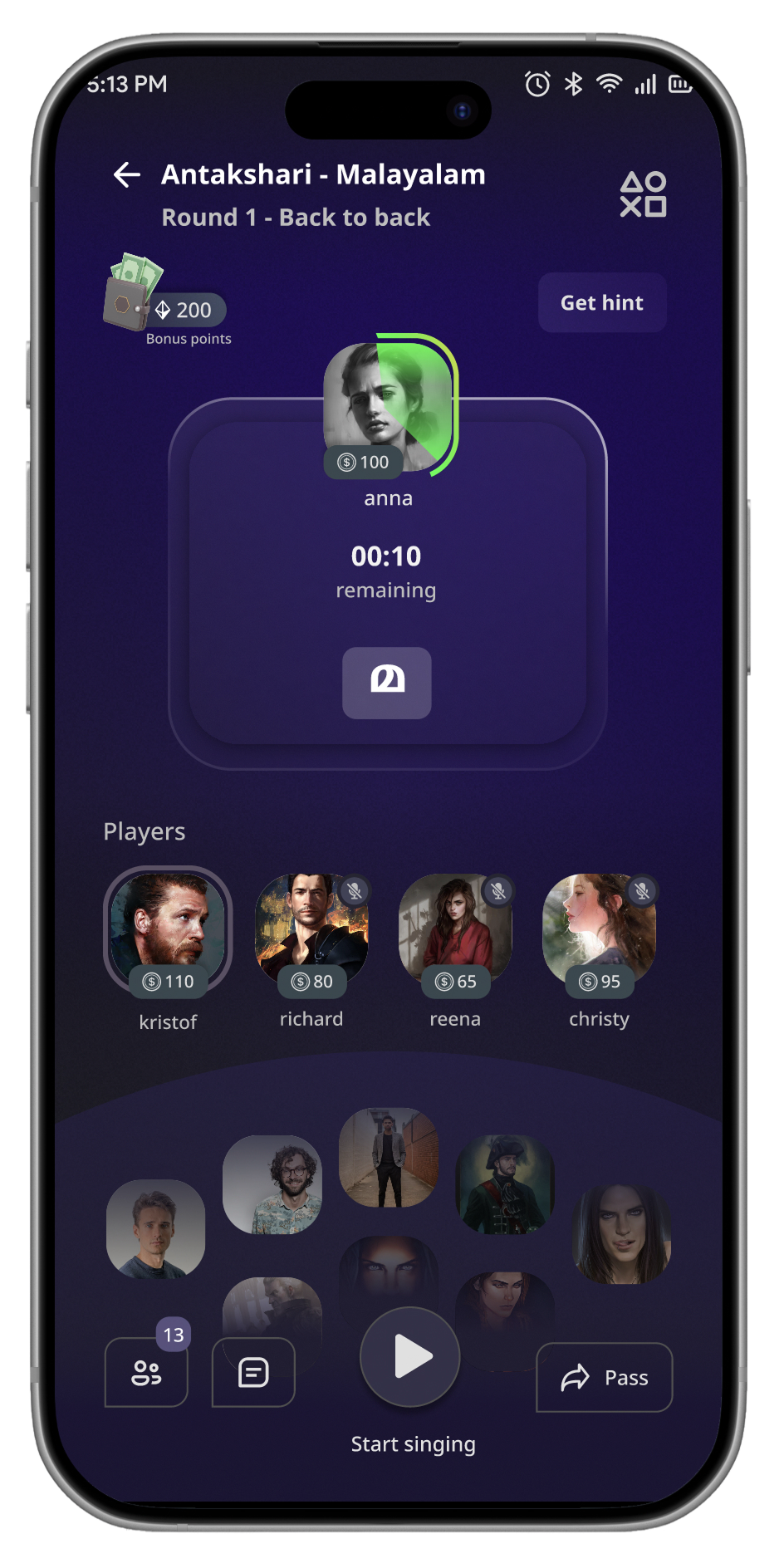 Antakshari — screen 2