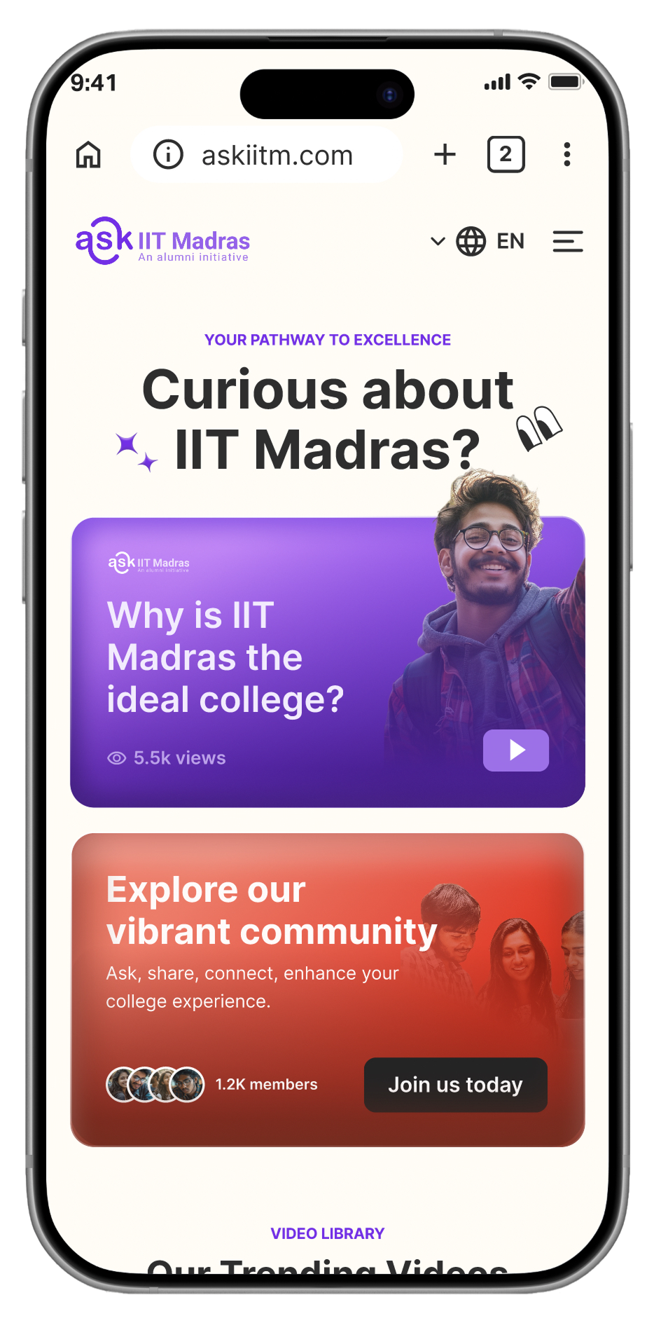 Ask IITM — second view